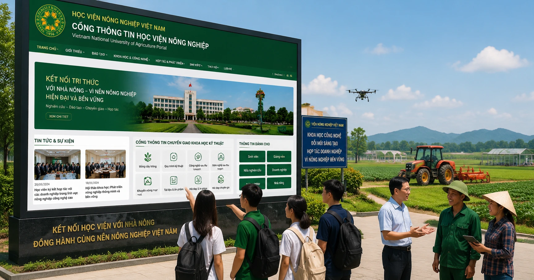 Tổng quan về cổng thông tin học viện nông nghiệp - image 2