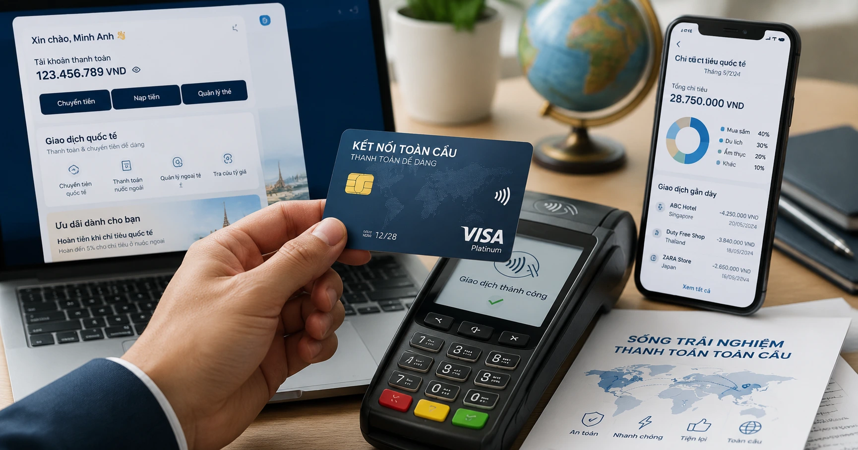 Tổng quan về thẻ thanh toán quốc tế visa: Lựa chọn phù hợp cho người dùng Việt - image 1 Tổng quan về thẻ thanh toán quốc tế visa: Lựa chọn phù hợp cho người dùng Việt - image 1